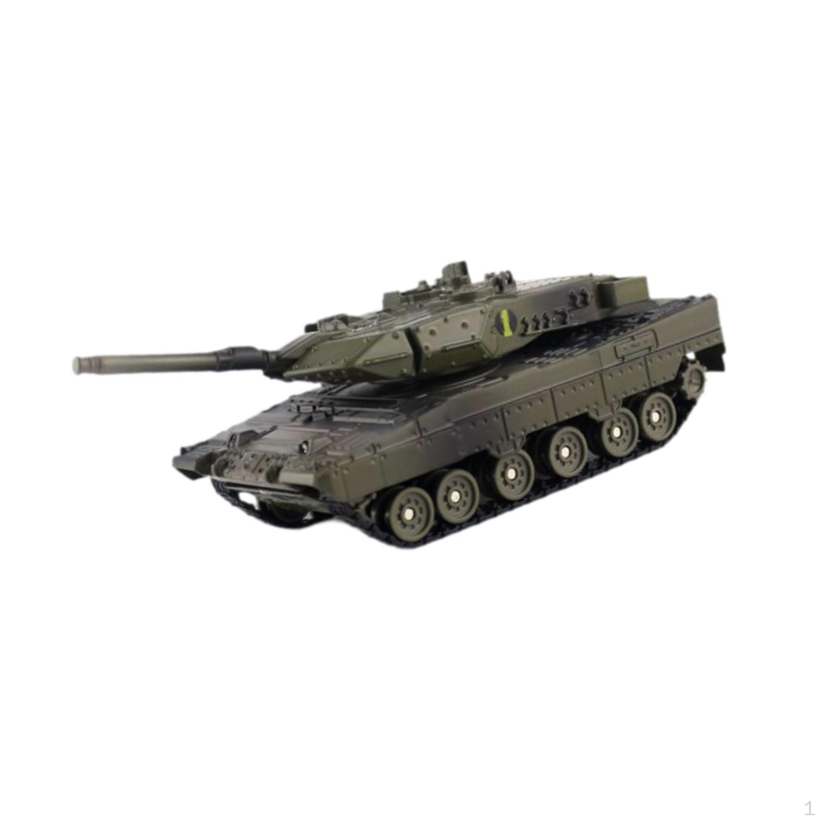 Diecast Alloy 1:48 Scale Armored Tank Toy Rotate The Turret Model Main Battle for Children