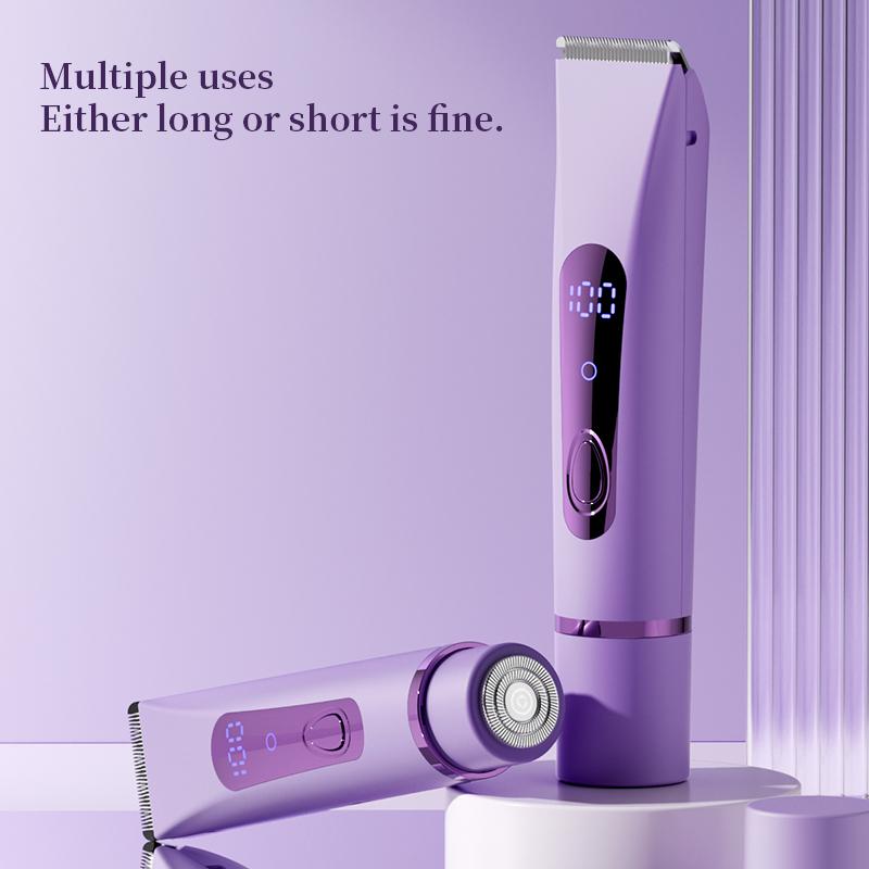 Double-head hair removal device, women's private area bikini trimming electric hair removal device, suitable for eyebrows