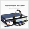 Oxford Cloth Laptop Bag - Large Capacity Handheld Briefcase with Zipper, Thickened for Training & Conferences