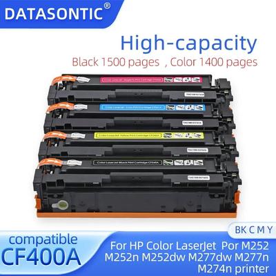 Cartouche de toner couleur compatible HP CF400A 401A 402A 403A 201A pour imprimante HP LaserJet Pro M252 M252dw M277n M252N M277dw M 274n