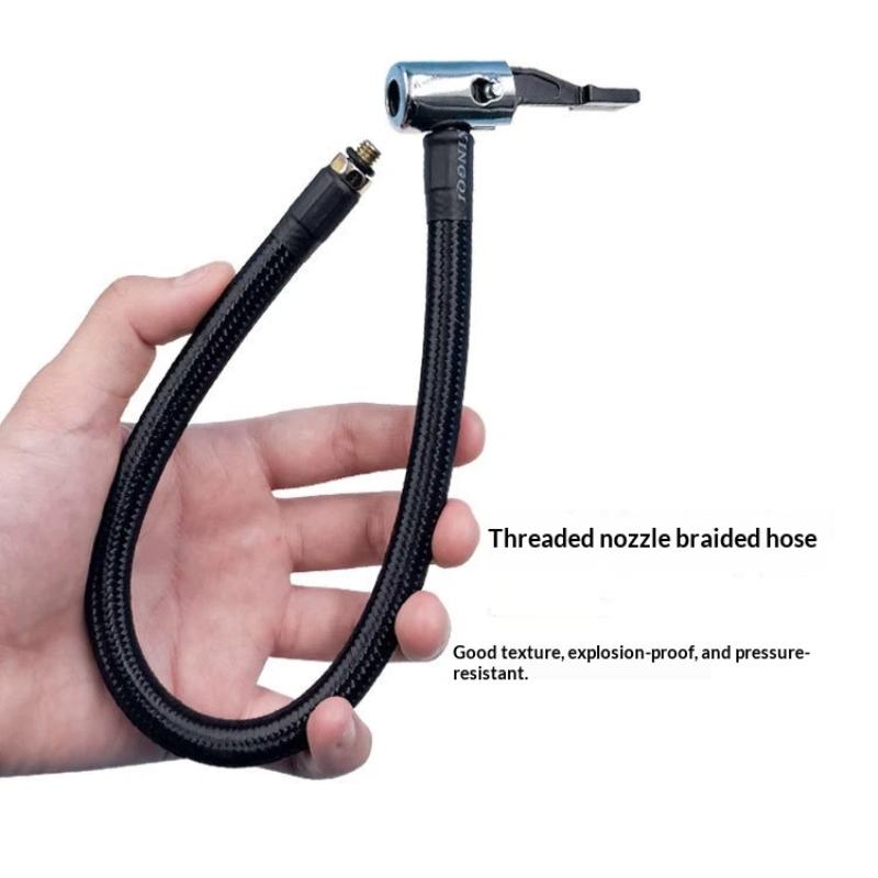 Car Tire Inflator Hose Inflatable Air Pump Extension Tube Adapter Twist Tyre Connection Locking Air Chuck