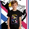 Bleach Anime Print Cotton T Shirt Boys Girls Casual Short Sleeve Summer Top Soft Breathable Kids Clothing