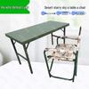 Portable Steel Folding Camping Table & Chair Set