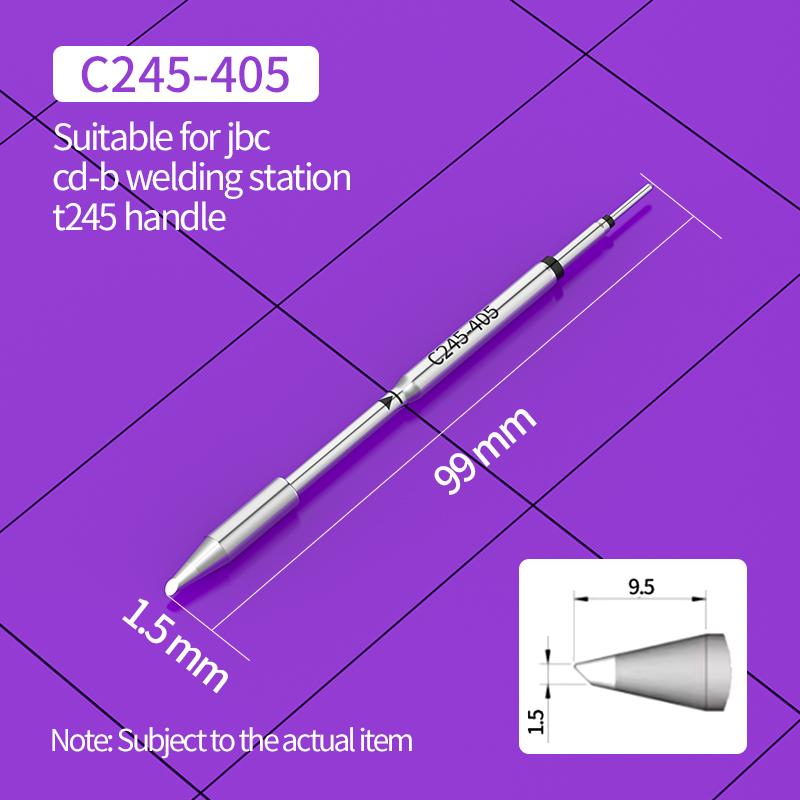C245 Soldering Tip C245-793 405 965 651 654 667 751 754 731 763 Compatibility JBC T245 Soldering Iron Handle Weldering Tips