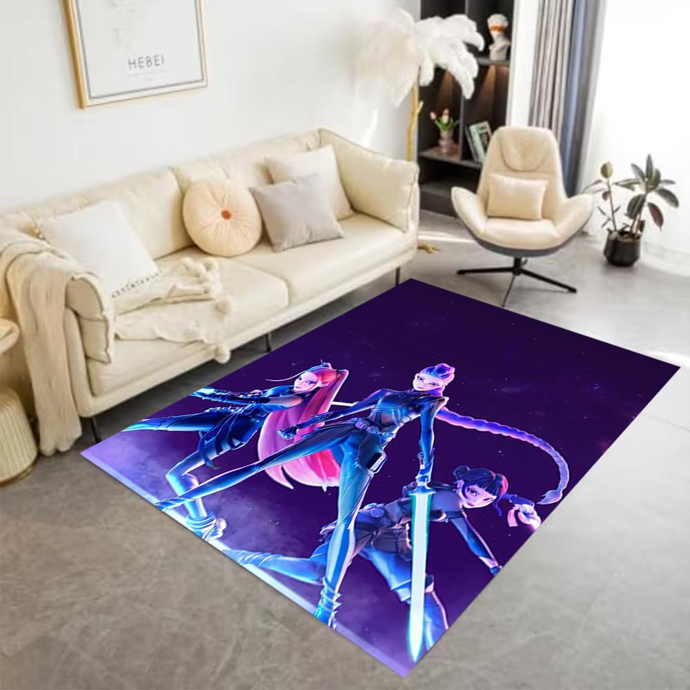 Galactic Warriors Action Floor Mat Perfect for Study room Foyer Hallway Decorate room Antislip Carpet Anime Office Decor