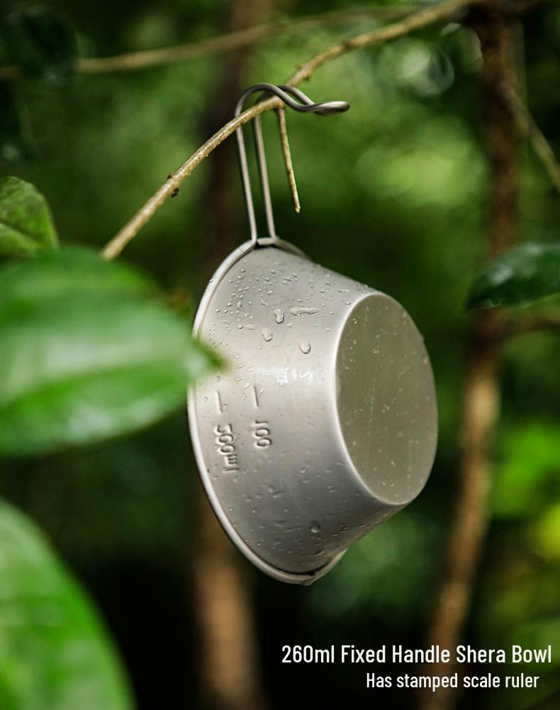 Titanium Sherpa Bowl: Portable Outdoor Camping Tableware