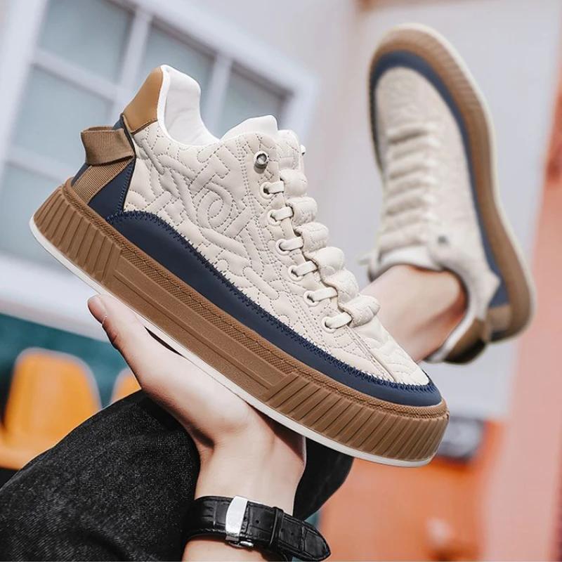 Sneakers Casual di Lusso da Uomo Comfort Antiscivolo Scarpe Autunno Nuova Moda Piatte Traspiranti Scarpe da Uomo Leggere per Camminare Tenis Masculino