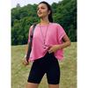 Summer Daily Short Sleeved New Women'S Beautiful Back Sports Yoga T-Shirt Loose Casual Breathable Short Top