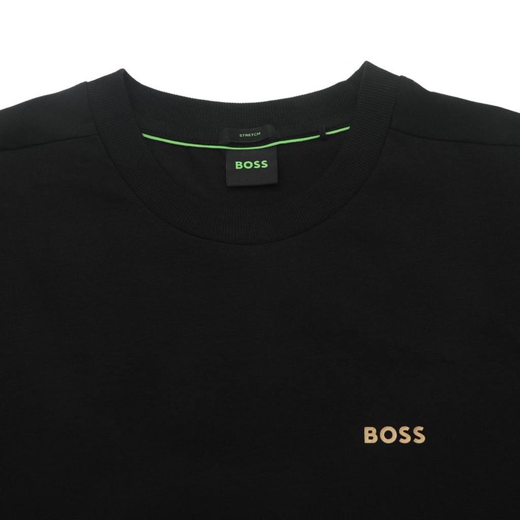 HUGO BOSS T-Shirts Men's Black Crew Neck Moderate Straight Fit 50475828-002