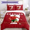 Cristiano Ronaldo 29 Customize Your Name Bedding Set Breathable Duvet Cover with Pillowcases Home Decoration Birthday Gift
