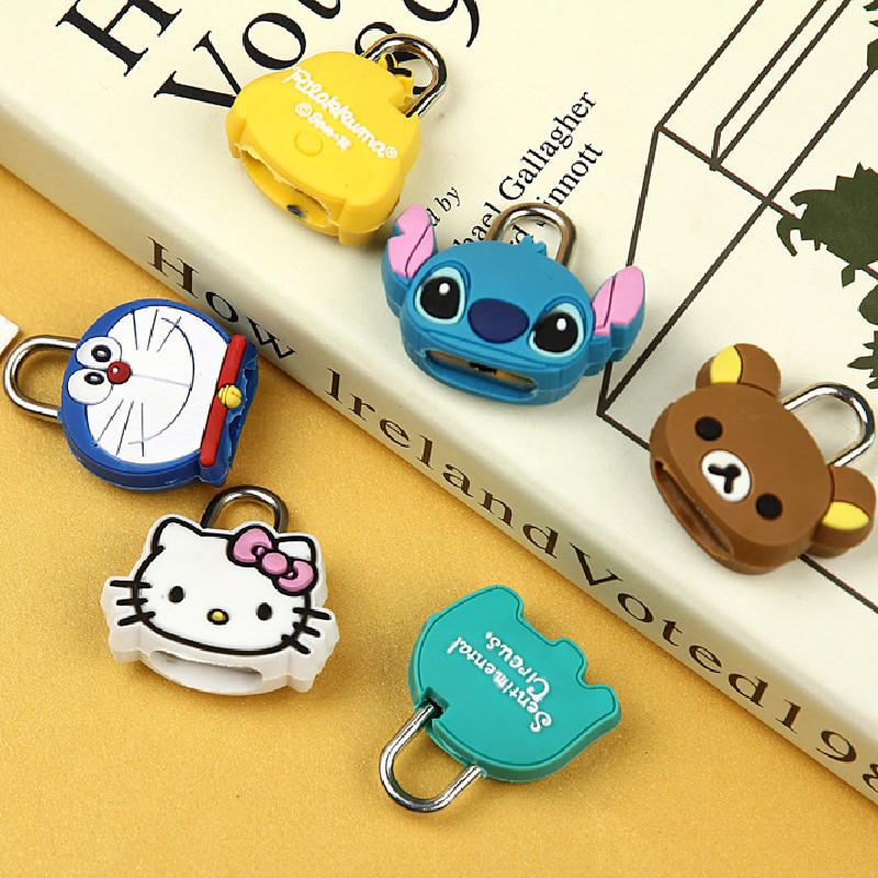 Colorful Cartoon Luggage Lock Mini Lock For Students Diaries And Zippers