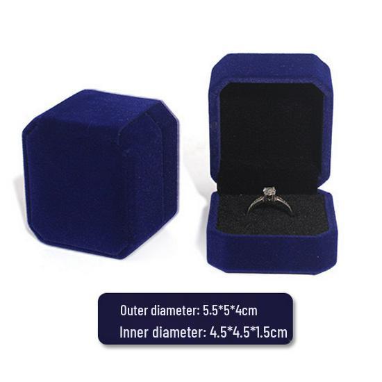 Luxury Velvet Jewelry Storage Box for Rings and Pendants