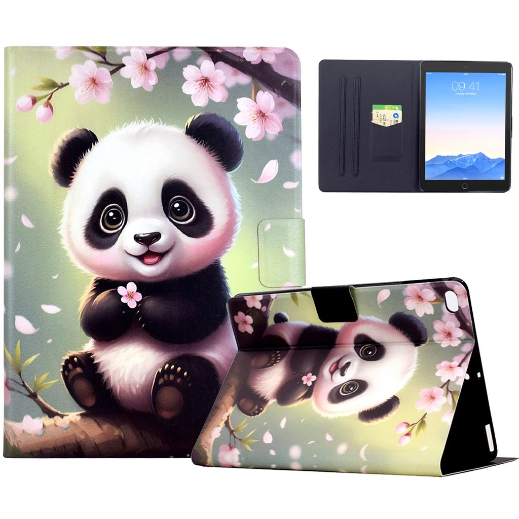 Stand Case for iPad 9.7-inch (2018)/(2017)/Air 2/Air (2013) Pattern Printing Tablet Leather Cover with Auto Wake/Sleep