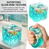 Slow Rebound Blue Ocean Ice Cube Stress Balls Slow Rising Sensory Fidget Toy  Adults Use