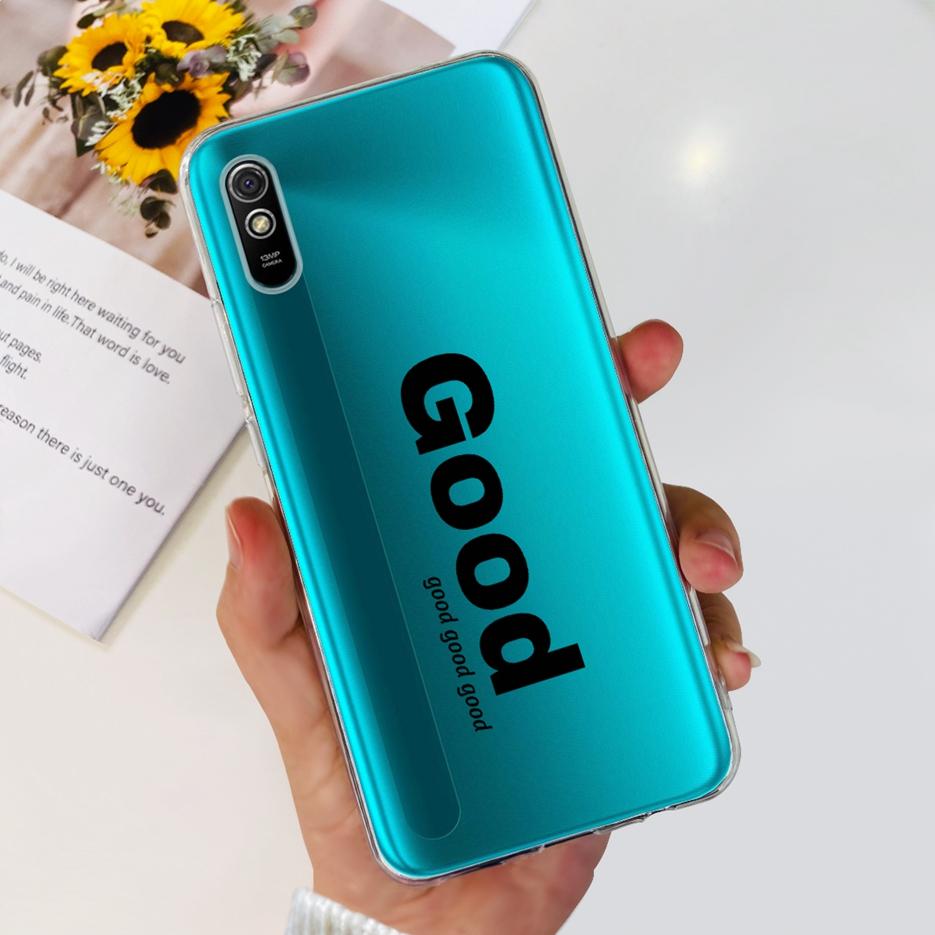 For Xiaomi Redmi 9A Case Redmi 9AT Stylish Painted Cover Clear Silicone Phone Case For Xiaomi Redmi 9A Sport Redmi9A T Soft Bags