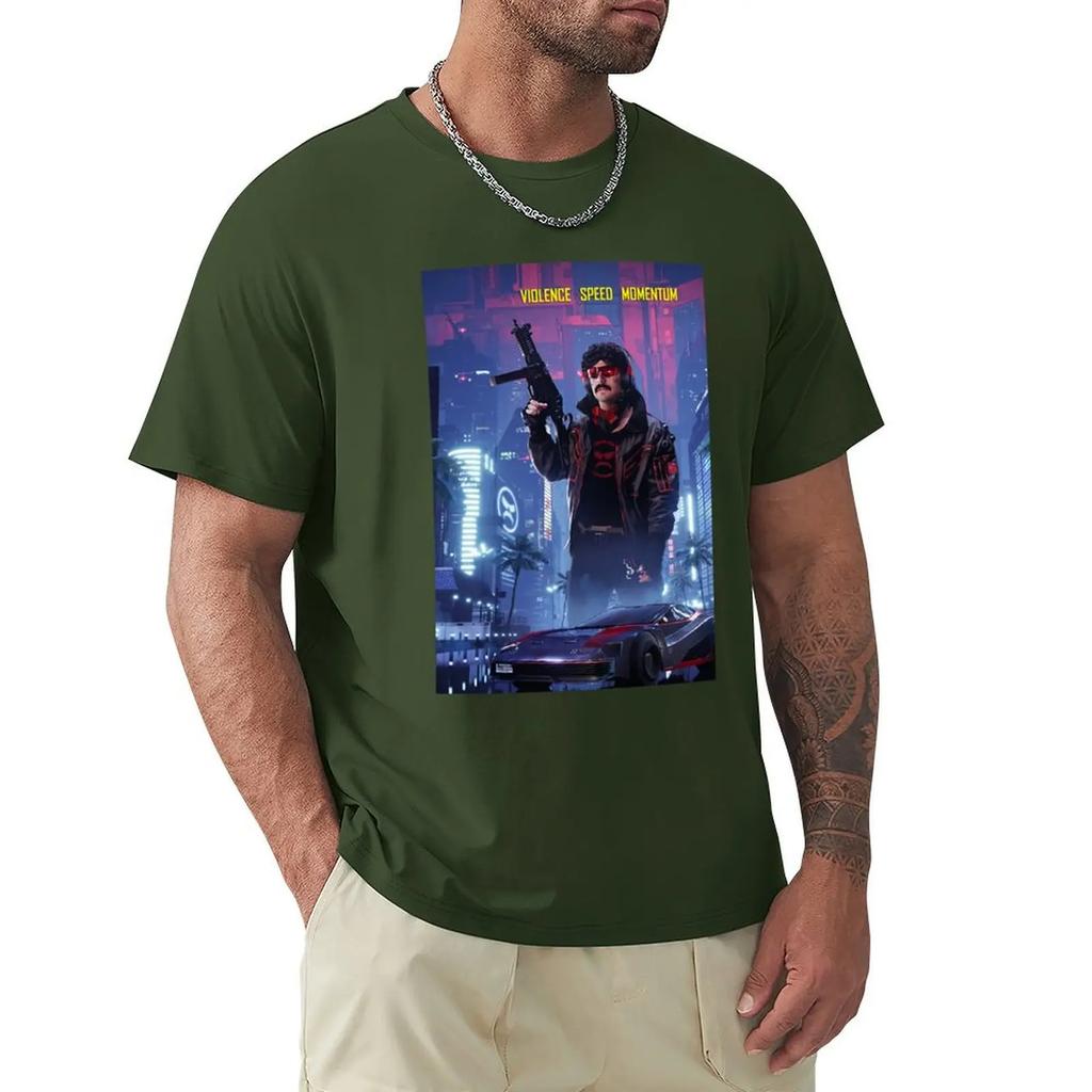 Dr Disrespect T-Shirt summer top oversized Short sleeve tee