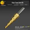 Triangle Shank Step Drill Bit: 4-12mm for PV Board, Iron, and Aluminum Drilling.