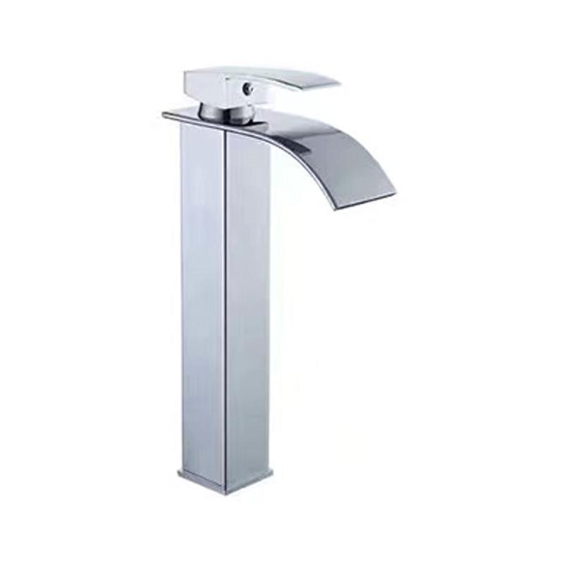 Waterfall Bathroom Faucet: Countertop Basin with Silent Water Outlet