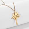 LIKGREAT Tree of Life Men Necklace Stainless Steel Talisman Amulet Choker Chain Necklaces Vintage Jewelry Gift
