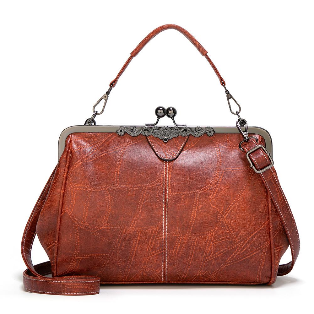 Borsa a Mano Versatile da Donna Europea e Americana Vintage 2025 - Stile a Spalla Singola e Crossbody