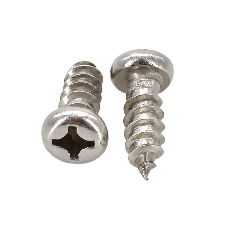 Yigu Yigu 201 Stainless Steel Phillips Round Head Self-Tapping Screws M1.7-M6