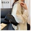 Soft Leather Simple All-Match Shoulder Messenger Bag Ladies Retro Commuter Small Square Bag