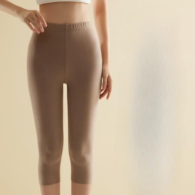 Women's Polar Fleece Heating Thermal Base Layer Leggings Autumn Winter Seamless Fleece Lined Thickened Knee Protection Plus Size Cold Resistant