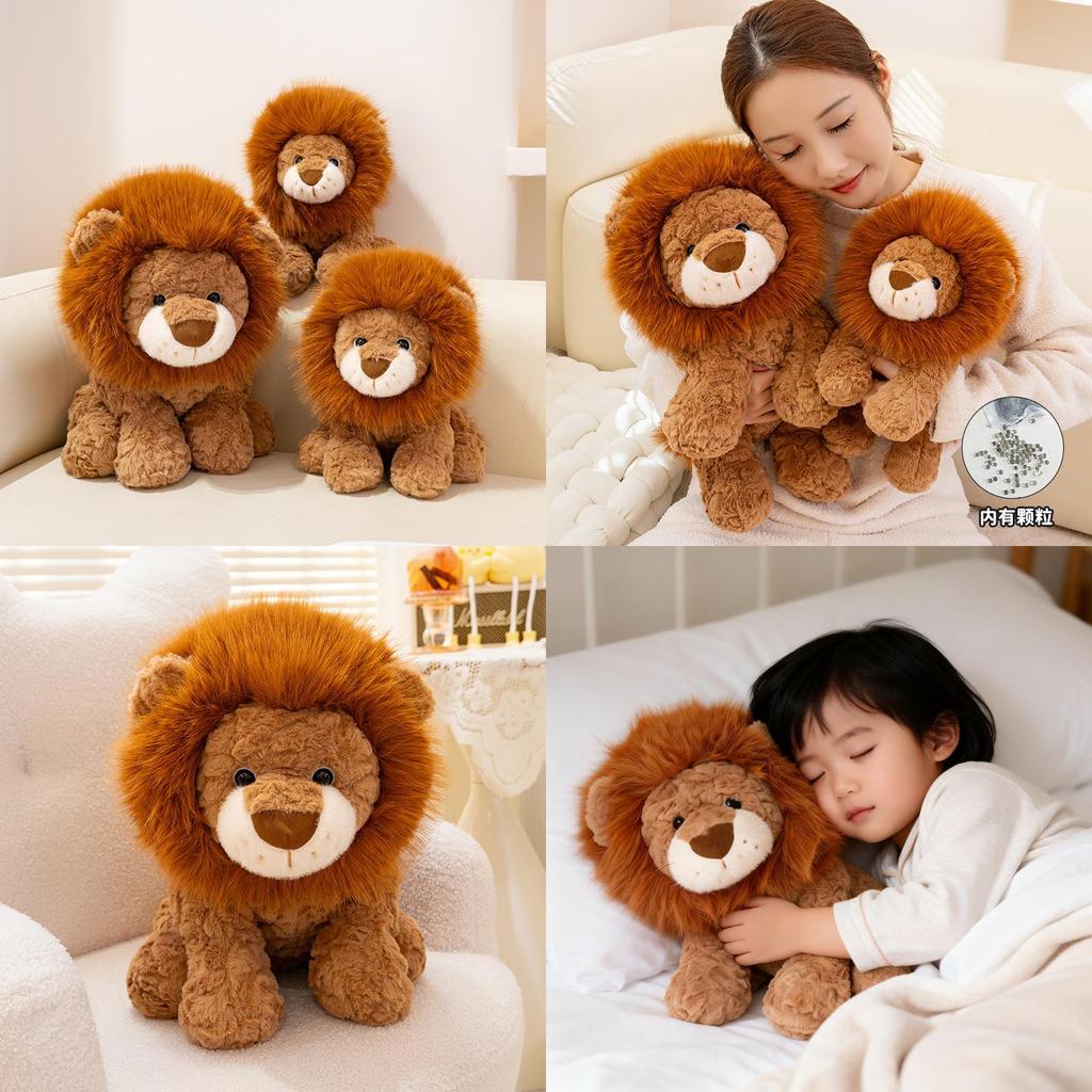 Plush Lion Stuffed Animal Pillow For Kids And Adults Animal Decor Gift