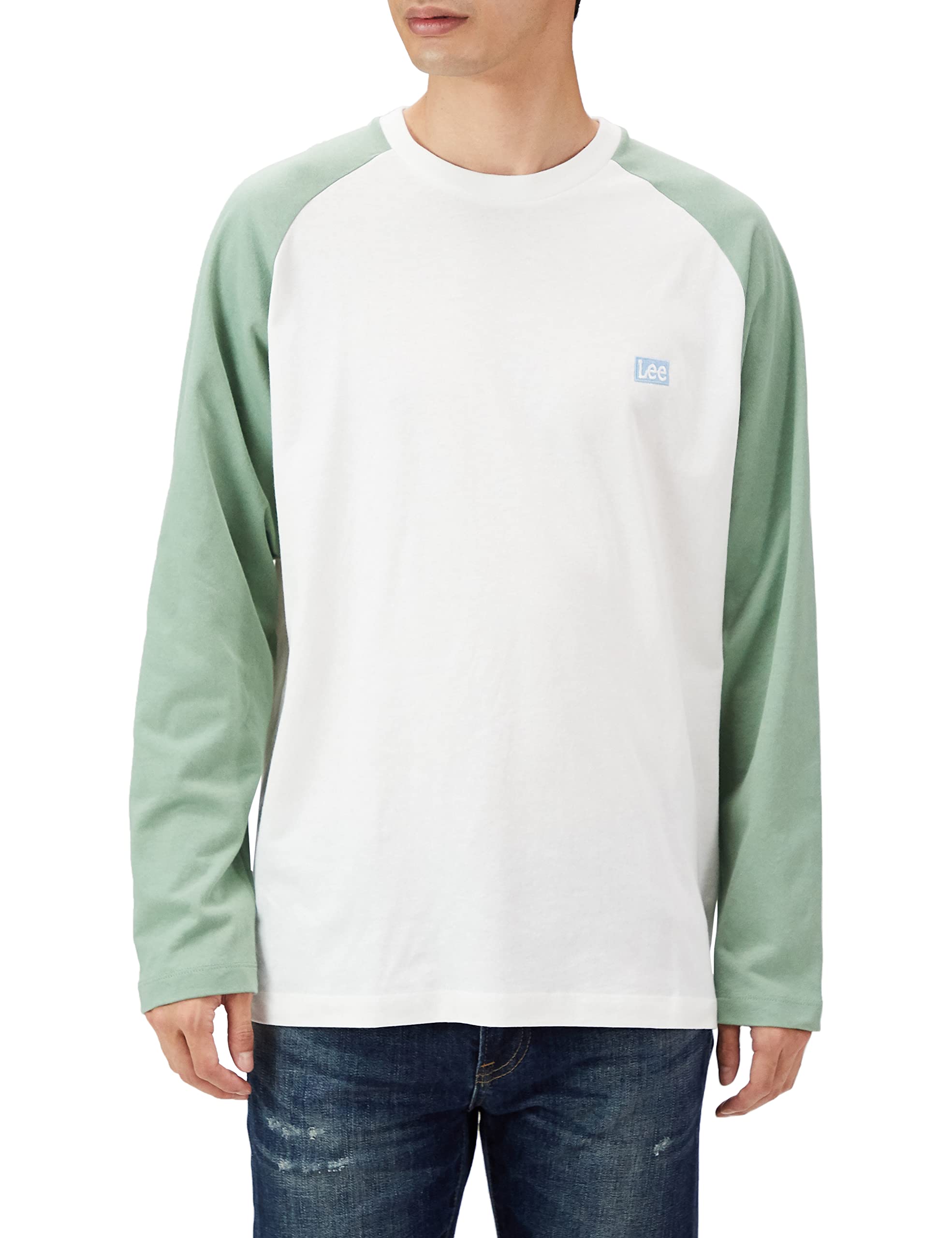 

Lee Official Box Logo Back Print Long Sleeve Small T-Shirt, Men s, LT3027-249, Green, зелёный