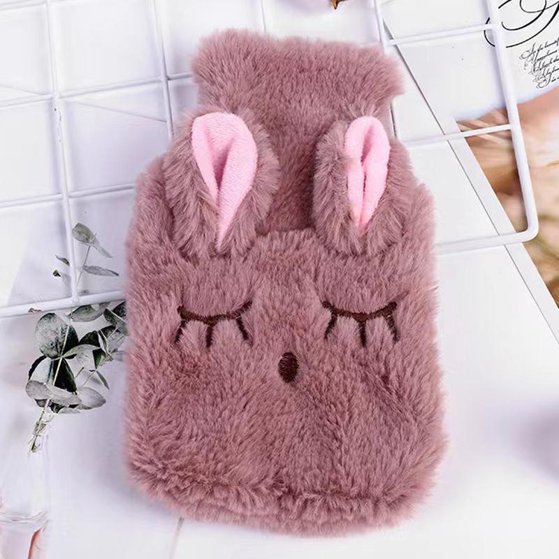 Cute Cartoon Water-Filled Warm Baby Winter Cold Protection Plush Water Bag