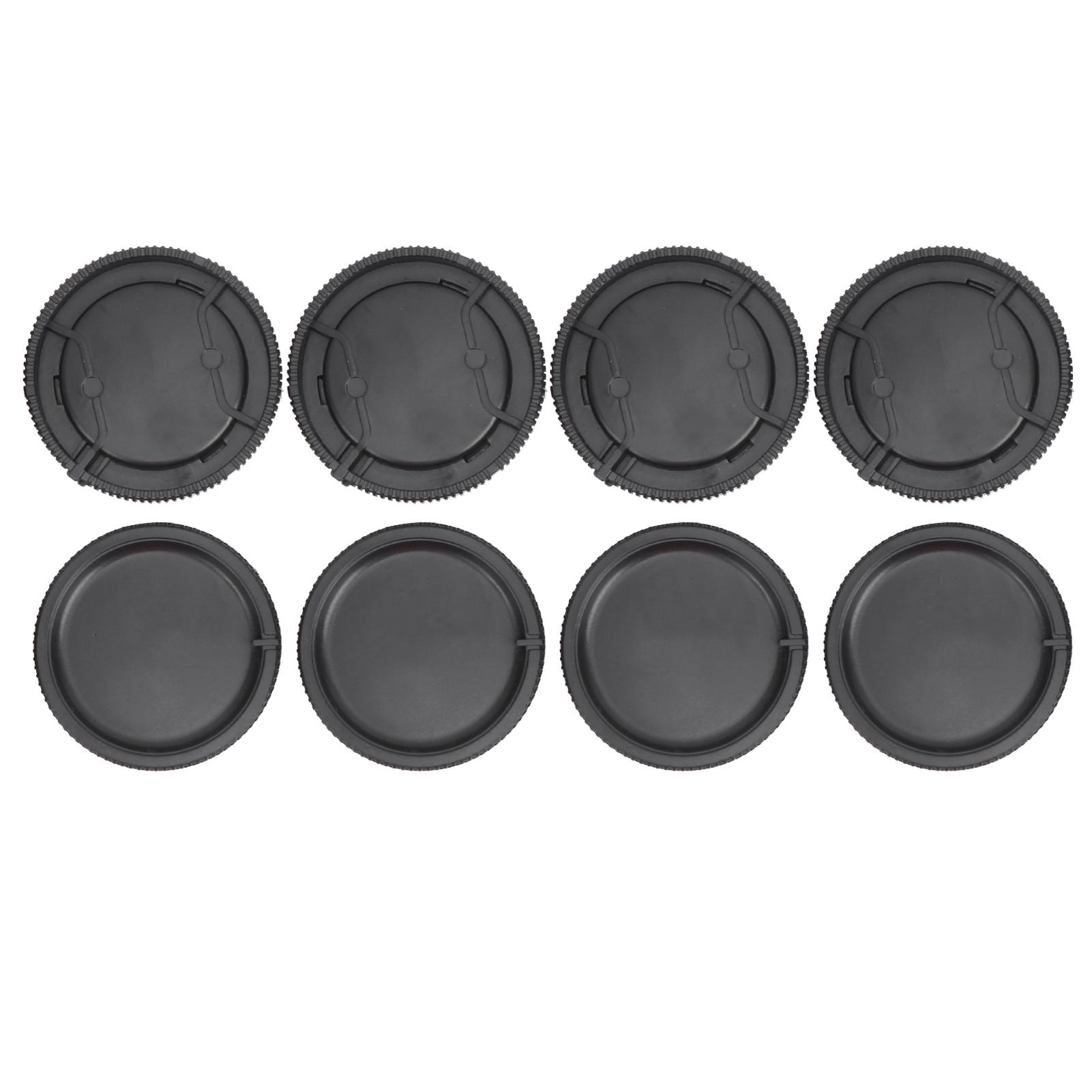 

4Pcs Lens Rear Cover Body Front Cover Set for Sony A Mount Lens Camera Body Black