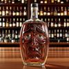Pumpkin Wine Bottle with Human Face Creepy Cute Spooky Wine Bottle Unique Evil Smirks Fun Face Bottle for Halloween