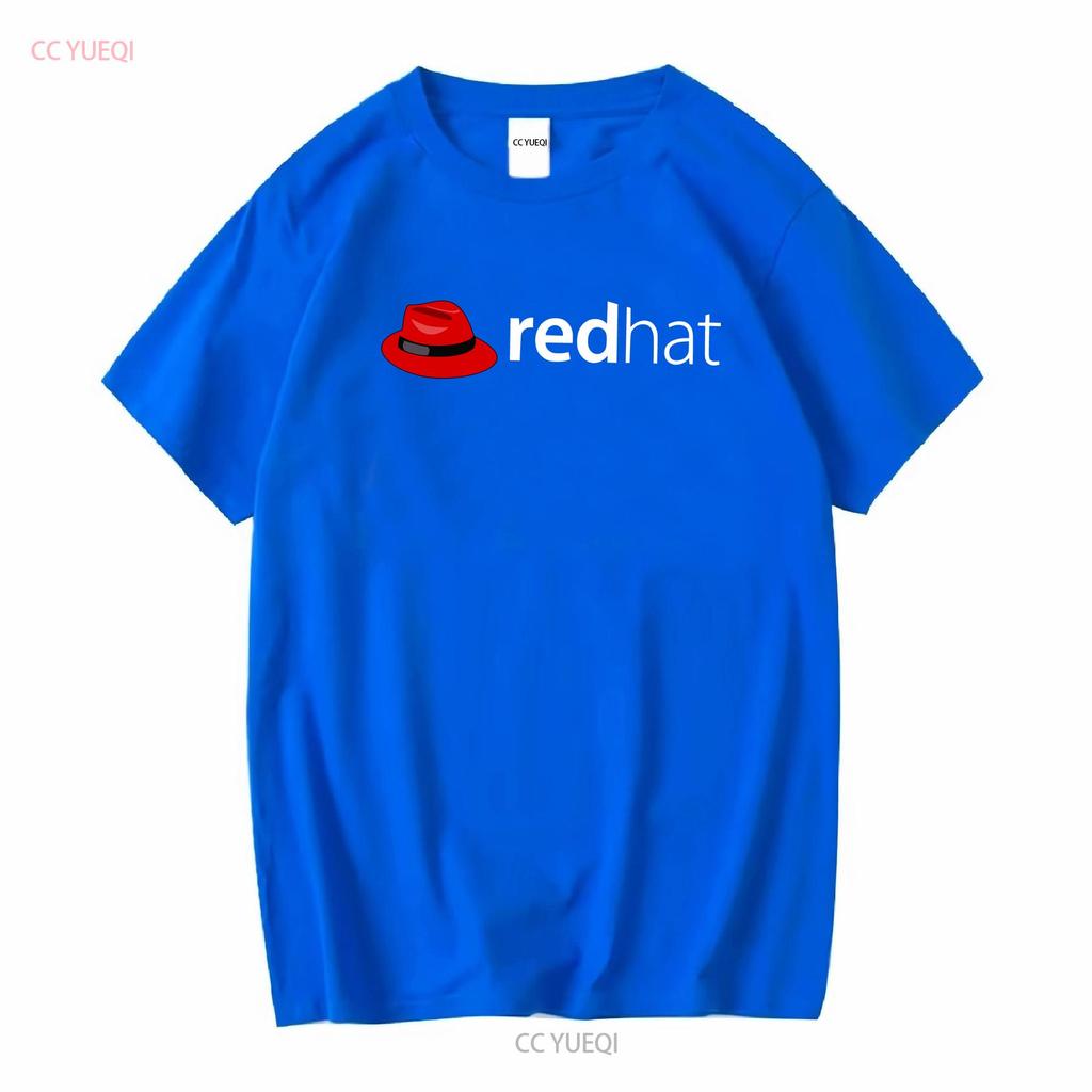 Linux Redhat Liebhaber T-Shirt Pinguin Tux Open Source OS Männer Jugend Mädchen Frauen T-Shirt Mehr Farben und Größen Vintage Gewaschen Bequem