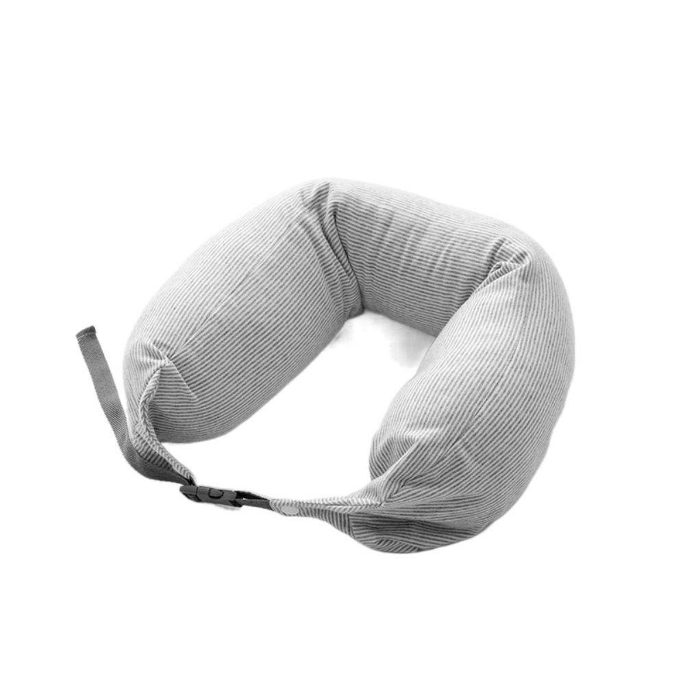 Foam Particle U-shaped Pillows Portable Sleeping Cushion Japanese-Style Neck Protection  Travel