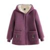 Women Autumn Winter Plus Size Warm Jacket Add Velvet Thickened Lamb Velvet Coat Outerwear