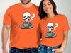 Spooky Skeleton Coffee Lover T-Shirt, Funny Halloween Tee, Caffeine Addict Gift, Dead Tired T Shirt, Skeleton Brew Shirt