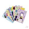 8Sheets/Set KPop Demon Hunters. Make A Face Series 02 Kids Funny Puzzle Stickers DIY Fashion Waterproof Doodle Decals Stickers