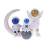 3/4Pcs Astronaut Figure Statue Figurine Spaceman Sculpture Educational Toy Desktop Home Decor Astronaut Model For Kids Gift