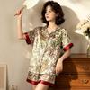 Sommerpyjama aus Eisseide im süßen Stil für Damen – kurzärmlige, coole und stylische Homewear