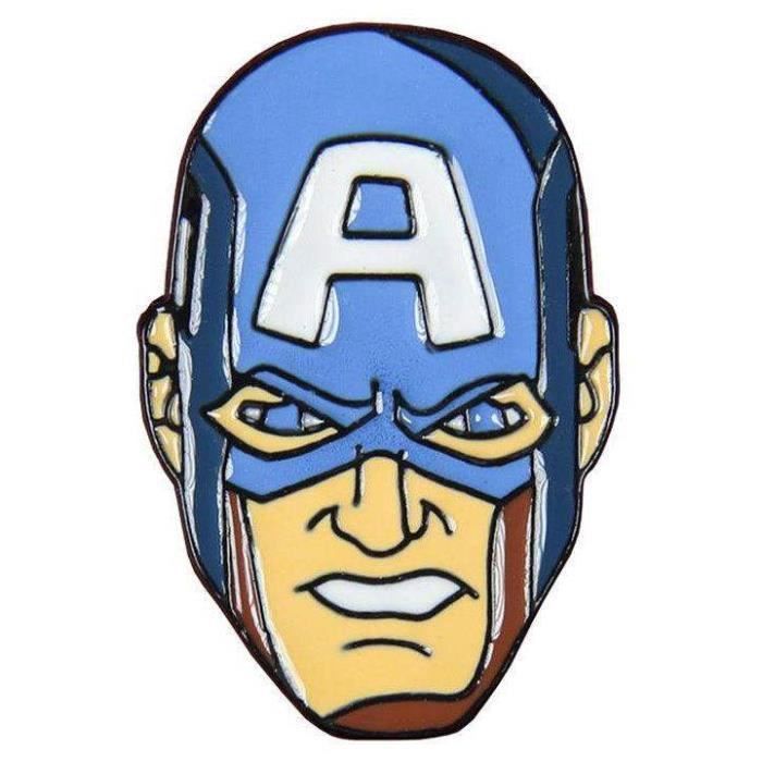 Badge Marvel Avengers Captain America - Rouge - Enfant - Ocio Stock