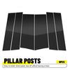6x Window Posts Pillar Door Trim Molding Black Cover For Honda Odyssey 2011-2017