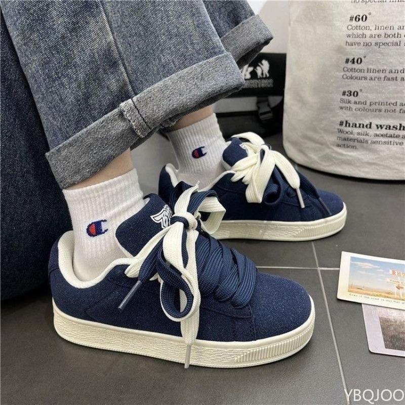 Spring Autumn New Trendy Retro Versatile Sports Shoes Simple Comfortable Daily Casual Thick Soled Women's Shoes