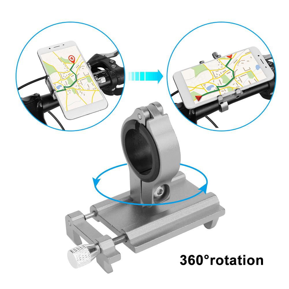 GUB Hliníková slitina Řídítka pro silniční kolo Univerzální Mini Držák na telefon Montážní Podpora (Titan)