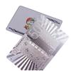 New Silver Foil Playing Cards, Waterproof Plastic Poker Card Set, Holiday Party Gift Collection, Casino Style Game Cards