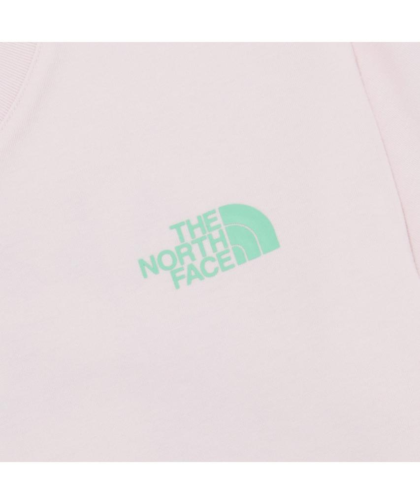 Noseupeiseu Nt7Ur42D Women'S Tnf Hangeul Short Sleeve Round Neck Tee_Light Pink
