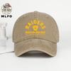MLFO Men Suitable for Boston Hockey Print Baseball Cap Retro Washed Curved Brim Adjustable Cap with Raiders Lightweight Br