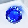 Natural Blue Ceylon Sapphire 26ct Round Cut Flawless Certified Loose Gemstone