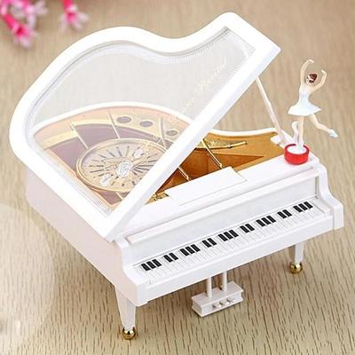 1 Pcs Dancing Piano Music Box New Year Gift Present Girl's Birthday Romantic Gift Musical Box Home Decor Vintage Music Box