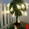 20led Battery Operation Led String LED Metal Drip String Lights Patio Wedding Party Christmas Lights Bedroom Wedding Decoration