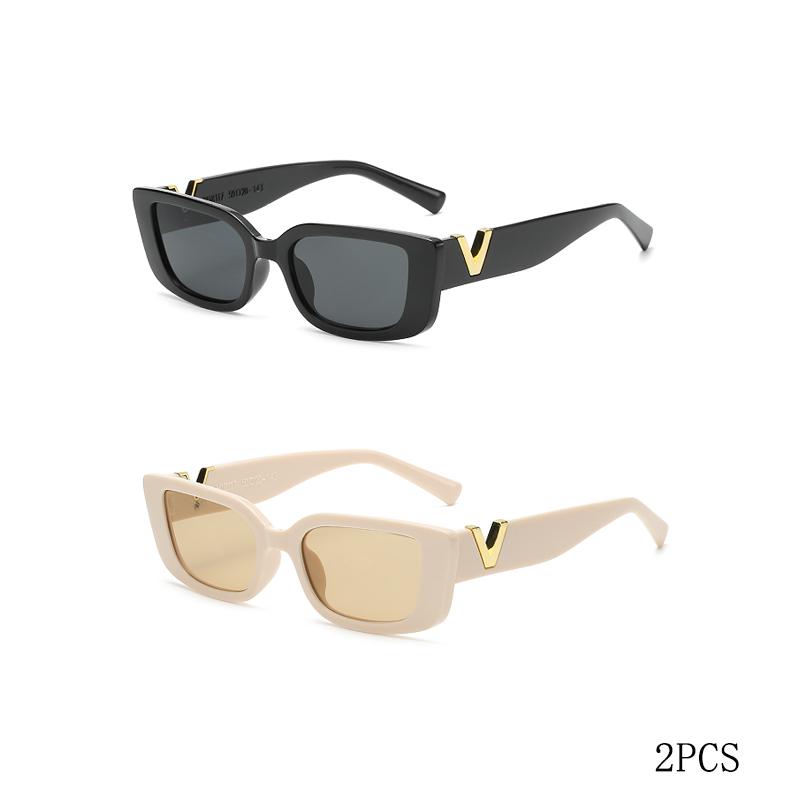 Retro Rectangular Sunglasses New WOMEN'S Brand Designer Retro Small Frame Sunglasses Oculos De Sol